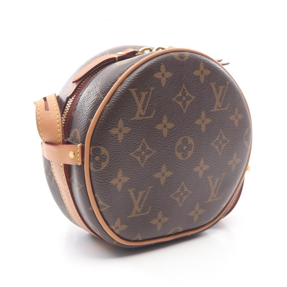 Louis Vuitton Boite Chapeau Souple Shoulder Bag Canvas Leather Monogram Brown